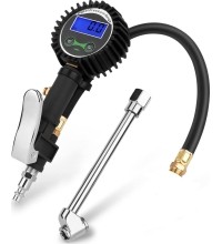 Tire inflating gun (long nozzle) with digital manometer
