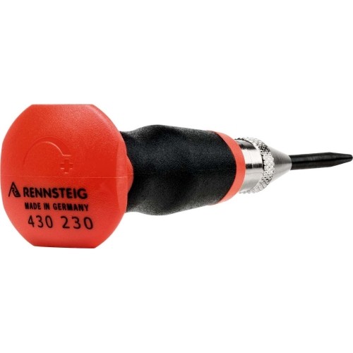 Centro žymeklis automatinis plastikine rankena 4x125mm 130N RENNSTEIG