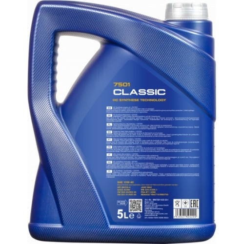 Variklio alyva MANNOL CLASSIC 10W-40 5l MN7501-5