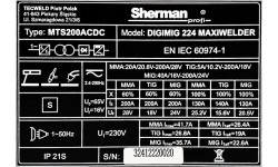 Sinerginis inverterinis suvirinimo aparatas DIGIMIG 224 MAXIWELDER