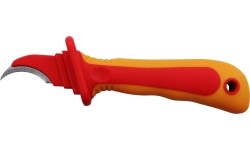 Wire stripping knife VDE (curved blade)