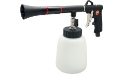 Air twister cleaning gun with plastic cup