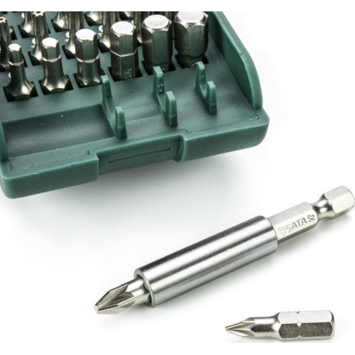 Keičiamų antgalių rinkinys su laikikliu (31vnt)