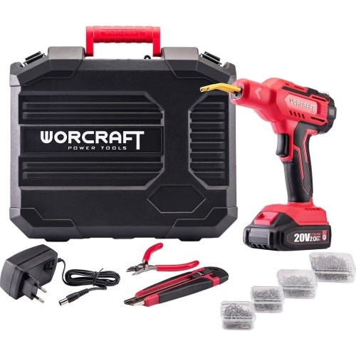 Akumuliatorinis plastiko suvirinimo aparatas plastikinėje dėžėje 20V LI-ION