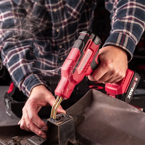 Akumuliatorinis plastiko suvirinimo aparatas plastikinėje dėžėje 20V LI-ION