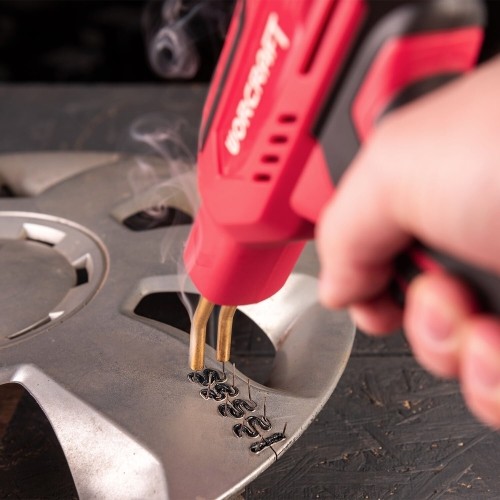 Akumuliatorinis plastiko suvirinimo aparatas plastikinėje dėžėje 20V LI-ION