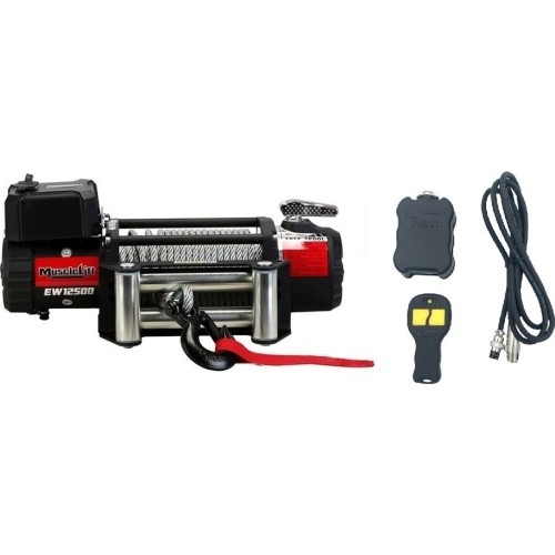 Electric winch (Muscle Lift) 12V 12500Lbs/5665kg, with radio remote control