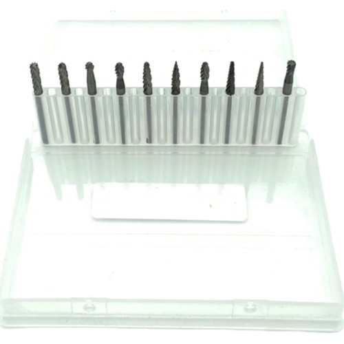 Frezų kietmetalio rinkinys Ø3x3mm 10vnt.