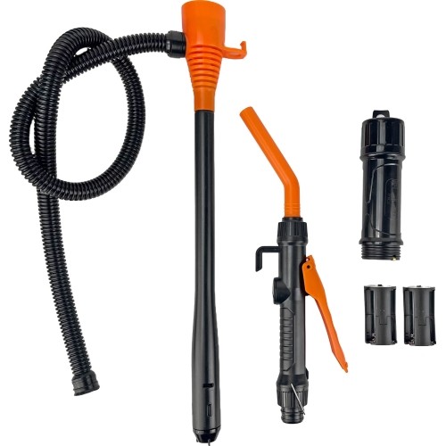 Fluid pump with manual gun