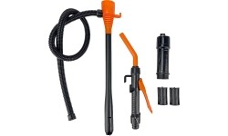 Fluid pump with manual gun