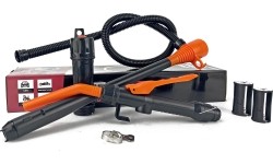 Fluid pump with manual gun