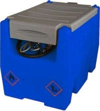Mobili Adblue talpykla 220L (plastikinė) su pompa 12V ACAD40 (automatiniu pistoletu ir filtru)