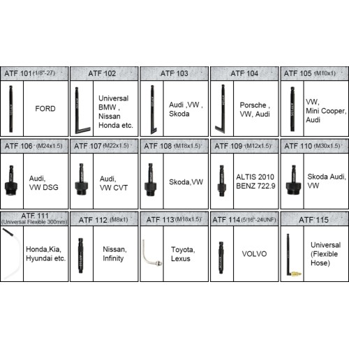 Manual extract & discharge transmission oil pump 7l with ATF filler system