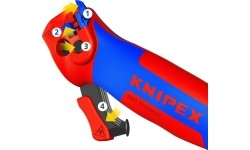 Stripping knife with guide shoe and ratchet KNIPEX