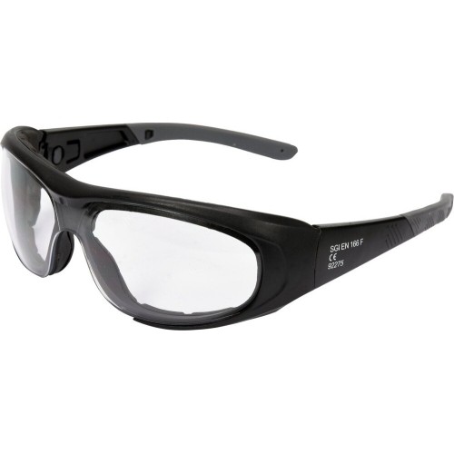 Safety goggles with elastic strap