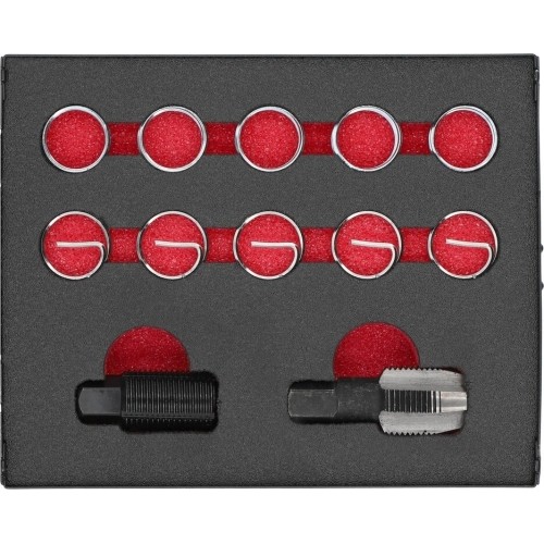 Oxygen sensor thread repair kit 12pcs M18x1.5