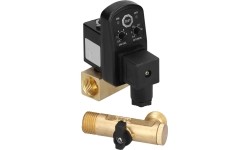 Kondensato nuleidimo vožtuvas kompresoriui su laikmačiu