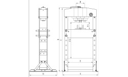 Pneumatinis presas Bernardo PWK 75 F