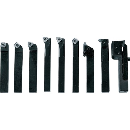 Indexable carbide turning tool set, 10 mm, set F