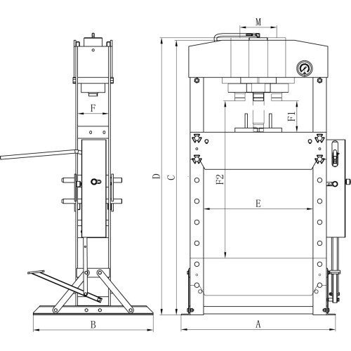 Hidraulinis presas Bernardo WK 50 FH Pro