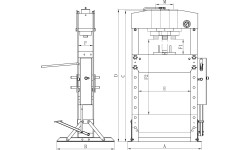Hidraulinis presas Bernardo WK 30 FH Pro