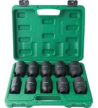 1/2" Dr. Deep bit socket impact set 10pcs (27-41mm)