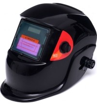 Welder helmet, self-darkening