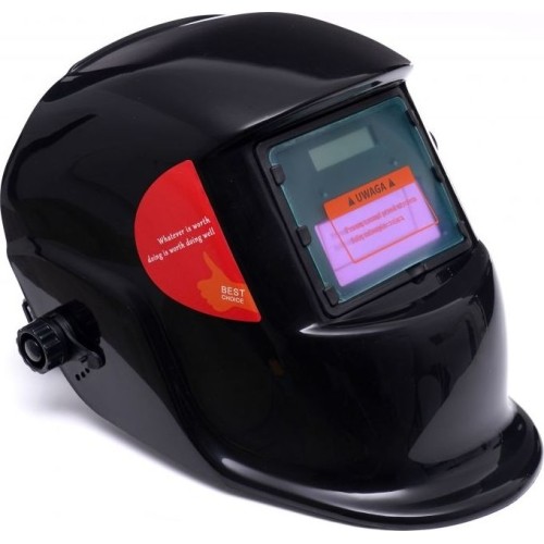 Welder helmet, self-darkening