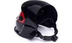 Welder helmet, self-darkening
