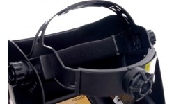 Welder helmet, self-darkening