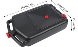 Skysčių surinkimo bakas 15l su kamščiais