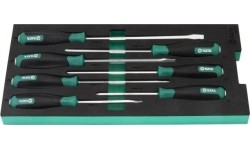 Tray. Screwdriver set 7pcs (pl./PH)