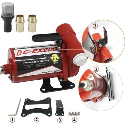 Fuel extractor pump 12V 30L/min