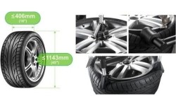 Tyre changer with pneumatic help arm system