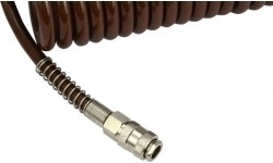 Žarna spiralinė su vožtuvais Ø8x12mm 20m