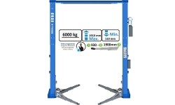 Two post clearfloor lift with electromagnetic release 6t