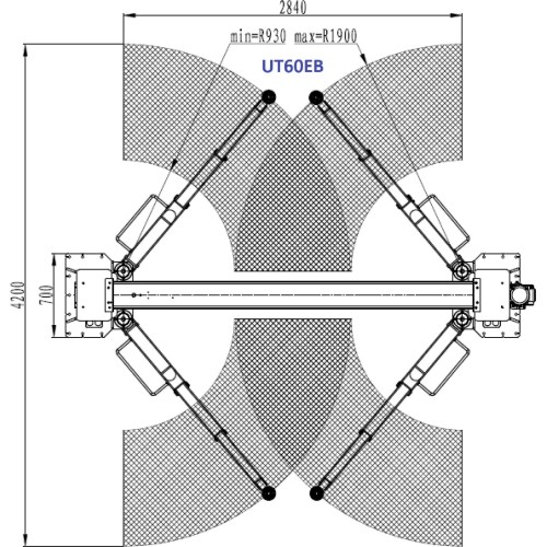 Two post clearfloor lift with electromagnetic release 6t