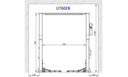 Two post clearfloor lift with electromagnetic release 6t