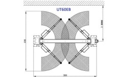 Two post clearfloor lift with electromagnetic release 6t