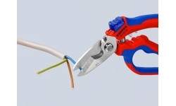 Žirklės lenktos elektrikams KNIPEX