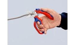 Žirklės lenktos elektrikams KNIPEX
