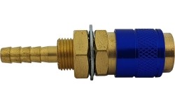 R21 panel quick connect socket water spigot ⌀ 6mm - Blue