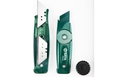 Trapecinis peilis cinkuoto metalo su keičiama geležte 19mm ir 5 peiliukais