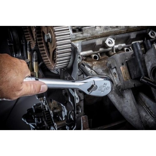 Dr. Quick-release ratchet (oval head, metal handle) set 3pcs, 60 teeth 120XP