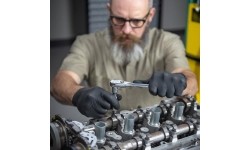 Dr. Quick-release ratchet (oval head, metal handle) set 3pcs, 60 teeth 120XP