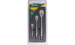 Dr. Quick-release ratchet (oval head, metal handle) set 3pcs, 60 teeth 120XP