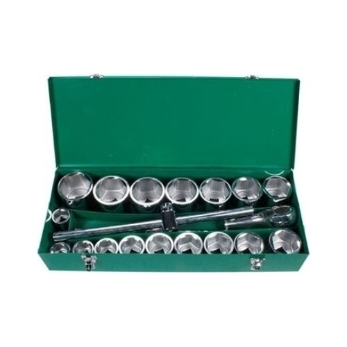 1" Dr. Socket 6pt set 22pcs 36-85mm