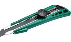 Peilis plastikine rankena su keičiama geležte 18mm