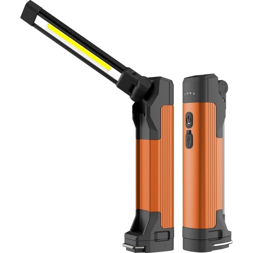 Prožektorius darbui COB (4W) + SMD (įkraunamas)