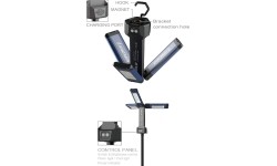 Šviestuvas COB (18W) su trikoju (įkraunamas)